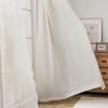 image:imageDriftAway Semi Sheer Scalloped Edge White Coastal Beach Window Curtains for Living Room Bedroom 2 Panels Rod Pocket Each Size 52 Inch by 72 Inch GrayLinen Taupe