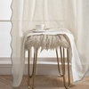 image:imageDriftAway Semi Sheer Scalloped Edge White Coastal Beach Window Curtains for Living Room Bedroom 2 Panels Rod Pocket Each Size 52 Inch by 72 Inch GrayLinen Gray