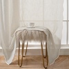 image:imageDriftAway Semi Sheer Scalloped Edge White Coastal Beach Window Curtains for Living Room Bedroom 2 Panels Rod Pocket Each Size 52 Inch by 72 Inch GrayLinen Taupe