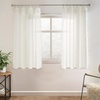 image:imageDriftAway Semi Sheer Scalloped Edge White Coastal Beach Window Curtains for Living Room Bedroom 2 Panels Rod Pocket Each Size 52 Inch by 72 Inch GrayLinen Pink