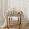image:imageDriftAway Semi Sheer Scalloped Edge White Coastal Beach Window Curtains for Living Room Bedroom 2 Panels Rod Pocket Each Size 52 Inch by 72 Inch GrayLinen Taupe