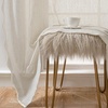 image:imageDriftAway Semi Sheer Scalloped Edge White Coastal Beach Window Curtains for Living Room Bedroom 2 Panels Rod Pocket Each Size 52 Inch by 72 Inch GrayLinen Taupe