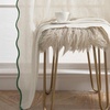 image:imageDriftAway Semi Sheer Scalloped Edge White Coastal Beach Window Curtains for Living Room Bedroom 2 Panels Rod Pocket Each Size 52 Inch by 72 Inch GrayLinen Loden Green