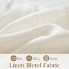 image:imageDriftAway Semi Sheer Scalloped Edge White Coastal Beach Window Curtains for Living Room Bedroom 2 Panels Rod Pocket Each Size 52 Inch by 72 Inch GrayLinen Taupe