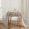 image:imageDriftAway Semi Sheer Scalloped Edge White Coastal Beach Window Curtains for Living Room Bedroom 2 Panels Rod Pocket Each Size 52 Inch by 72 Inch GrayLinen Taupe