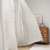 image:imageDriftAway Semi Sheer Scalloped Edge White Coastal Beach Window Curtains for Living Room Bedroom 2 Panels Rod Pocket Each Size 52 Inch by 72 Inch GrayLinen Pink