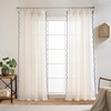 image:imageDriftAway Semi Sheer Scalloped Edge White Coastal Beach Window Curtains for Living Room Bedroom 2 Panels Rod Pocket Each Size 52 Inch by 72 Inch GrayLinen Navy