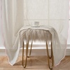 image:imageDriftAway Semi Sheer Scalloped Edge White Coastal Beach Window Curtains for Living Room Bedroom 2 Panels Rod Pocket Each Size 52 Inch by 72 Inch GrayLinen Pink