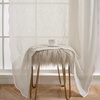 image:imageDriftAway Semi Sheer Scalloped Edge White Coastal Beach Window Curtains for Living Room Bedroom 2 Panels Rod Pocket Each Size 52 Inch by 72 Inch GrayLinen Pink