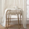 image:imageDriftAway Semi Sheer Scalloped Edge White Coastal Beach Window Curtains for Living Room Bedroom 2 Panels Rod Pocket Each Size 52 Inch by 72 Inch GrayLinen Gray