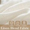 image:imageDriftAway Semi Sheer Scalloped Edge White Coastal Beach Window Curtains for Living Room Bedroom 2 Panels Rod Pocket Each Size 52 Inch by 72 Inch GrayLinen Taupe