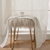 image:imageDriftAway Semi Sheer Scalloped Edge White Coastal Beach Window Curtains for Living Room Bedroom 2 Panels Rod Pocket Each Size 52 Inch by 72 Inch GrayLinen Pink
