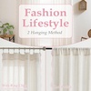 image:imageDriftAway Semi Sheer Scalloped Edge White Coastal Beach Window Curtains for Living Room Bedroom 2 Panels Rod Pocket Each Size 52 Inch by 72 Inch GrayLinen Pink