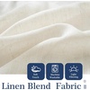 image:imageDriftAway Semi Sheer Scalloped Edge White Coastal Beach Window Curtains for Living Room Bedroom 2 Panels Rod Pocket Each Size 52 Inch by 72 Inch GrayLinen Navy