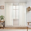 image:imageDriftAway Semi Sheer Scalloped Edge White Coastal Beach Window Curtains for Living Room Bedroom 2 Panels Rod Pocket Each Size 52 Inch by 72 Inch GrayLinen Loden Green