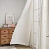 image:imageDriftAway Semi Sheer Scalloped Edge White Coastal Beach Window Curtains for Living Room Bedroom 2 Panels Rod Pocket Each Size 52 Inch by 72 Inch GrayLinen Gray