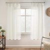 image:imageDriftAway Semi Sheer Scalloped Edge White Coastal Beach Window Curtains for Living Room Bedroom 2 Panels Rod Pocket Each Size 52 Inch by 72 Inch GrayLinen Pink