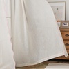 image:imageDriftAway Semi Sheer Scalloped Edge White Coastal Beach Window Curtains for Living Room Bedroom 2 Panels Rod Pocket Each Size 52 Inch by 72 Inch GrayLinen Pink