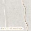 image:imageDriftAway Semi Sheer Scalloped Edge White Coastal Beach Window Curtains for Living Room Bedroom 2 Panels Rod Pocket Each Size 52 Inch by 72 Inch GrayLinen Taupe