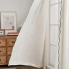 image:imageDriftAway Semi Sheer Scalloped Edge White Coastal Beach Window Curtains for Living Room Bedroom 2 Panels Rod Pocket Each Size 52 Inch by 72 Inch GrayLinen Loden Green