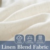 image:imageDriftAway Semi Sheer Scalloped Edge White Coastal Beach Window Curtains for Living Room Bedroom 2 Panels Rod Pocket Each Size 52 Inch by 72 Inch GrayLinen Navy
