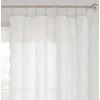 image:imageDriftAway Semi Sheer Scalloped Edge White Coastal Beach Window Curtains for Living Room Bedroom 2 Panels Rod Pocket Each Size 52 Inch by 72 Inch GrayWhite Taupe