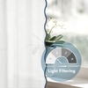 image:imageDriftAway Semi Sheer Scalloped Edge White Coastal Beach Window Curtains for Living Room Bedroom 2 Panels Rod Pocket Each Size 52 Inch by 72 Inch GrayWhite Navy