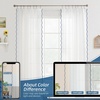 image:imageDriftAway Semi Sheer Scalloped Edge White Coastal Beach Window Curtains for Living Room Bedroom 2 Panels Rod Pocket Each Size 52 Inch by 72 Inch GrayWhite Navy
