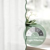 image:imageDriftAway Semi Sheer Scalloped Edge White Coastal Beach Window Curtains for Living Room Bedroom 2 Panels Rod Pocket Each Size 52 Inch by 72 Inch GrayWhite Loden Green