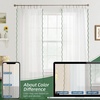 image:imageDriftAway Semi Sheer Scalloped Edge White Coastal Beach Window Curtains for Living Room Bedroom 2 Panels Rod Pocket Each Size 52 Inch by 72 Inch GrayWhite Loden Green