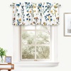 image:imageDriftAway Sylvia Floral Botanical Herbs Watercolor Printed Pattern Lined Blackout Thermal Insulated Window Curtain Valance Rod Pocket Single 52 Inch by 14 Inch Plus 2 Inch Header MultiMulti Color