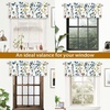 image:imageDriftAway Sylvia Floral Botanical Herbs Watercolor Printed Pattern Lined Blackout Thermal Insulated Window Curtain Valance Rod Pocket Single 52 Inch by 14 Inch Plus 2 Inch Header MultiMulti Color