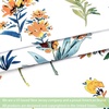 image:imageDriftAway Sylvia Floral Botanical Herbs Watercolor Printed Pattern Lined Blackout Thermal Insulated Window Curtain Valance Rod Pocket Single 52 Inch by 14 Inch Plus 2 Inch Header MultiMulti Color