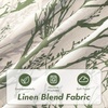 image:imageDriftAway Tree Branch Linen Lined Valance Double Layer Thermal Insulated Room Darkening Blackout Valances 3 Inch Rod Pocket Short Window Valance for Living Room Bathroom 52 Inch by 14 Inch BlueLoden Green