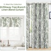 image:imageDriftAway Tree Branch Linen Lined Valance Double Layer Thermal Insulated Room Darkening Blackout Valances 3 Inch Rod Pocket Short Window Valance for Living Room Bathroom 52 Inch by 14 Inch BlueLoden Green