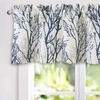image:imageDriftAway Tree Branch Linen Lined Valance Double Layer Thermal Insulated Room Darkening Blackout Valances 3 Inch Rod Pocket Short Window Valance for Living Room Bathroom 52 Inch by 14 Inch BlueBlue
