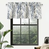 image:imageDriftAway Tree Branch Linen Lined Valance Double Layer Thermal Insulated Room Darkening Blackout Valances 3 Inch Rod Pocket Short Window Valance for Living Room Bathroom 52 Inch by 14 Inch BlueBlue
