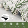 image:imageDriftAway Tree Branch Linen Lined Valance Double Layer Thermal Insulated Room Darkening Blackout Valances 3 Inch Rod Pocket Short Window Valance for Living Room Bathroom 52 Inch by 14 Inch BlueLoden Green
