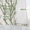 image:imageDriftAway Tree Branch Linen Lined Valance Double Layer Thermal Insulated Room Darkening Blackout Valances 3 Inch Rod Pocket Short Window Valance for Living Room Bathroom 52 Inch by 14 Inch BlueLoden Green