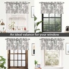 image:imageDriftAway Tree Branch Linen Lined Valance Double Layer Thermal Insulated Room Darkening Blackout Valances 3 Inch Rod Pocket Short Window Valance for Living Room Bathroom 52 Inch by 14 Inch BlueGrey
