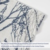 image:imageDriftAway Tree Branch Linen Lined Valance Double Layer Thermal Insulated Room Darkening Blackout Valances 3 Inch Rod Pocket Short Window Valance for Living Room Bathroom 52 Inch by 14 Inch BlueBlue