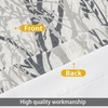image:imageDriftAway Tree Branch Linen Lined Valance Double Layer Thermal Insulated Room Darkening Blackout Valances 3 Inch Rod Pocket Short Window Valance for Living Room Bathroom 52 Inch by 14 Inch BlueGrey
