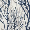 image:imageDriftAway Tree Branch Linen Lined Valance Double Layer Thermal Insulated Room Darkening Blackout Valances 3 Inch Rod Pocket Short Window Valance for Living Room Bathroom 52 Inch by 14 Inch BlueBlue