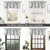 image:imageDriftAway Tree Branch Linen Lined Valance Double Layer Thermal Insulated Room Darkening Blackout Valances 3 Inch Rod Pocket Short Window Valance for Living Room Bathroom 52 Inch by 14 Inch BlueGrey