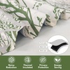 image:imageDriftAway Tree Branch Linen Lined Valance Double Layer Thermal Insulated Room Darkening Blackout Valances 3 Inch Rod Pocket Short Window Valance for Living Room Bathroom 52 Inch by 14 Inch BlueLoden Green