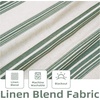 image:imageDriftaway Chris Linen Lined Valance Double Layer Thermal Insulated Room Darkening Blackout Window Valances 3 Inch Rod Pocket Vertical Striped Kitchen Valance for Bathroom 52 by 18 Inch Ivory Dark BlueLoden Green