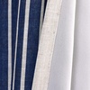 image:imageDriftaway Chris Linen Lined Valance Double Layer Thermal Insulated Room Darkening Blackout Window Valances 3 Inch Rod Pocket Vertical Striped Kitchen Valance for Bathroom 52 by 18 Inch Ivory Dark BlueIvoryDark Blue