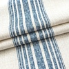 image:imageDriftaway Chris Linen Lined Valance Double Layer Thermal Insulated Room Darkening Blackout Window Valances 3 Inch Rod Pocket Vertical Striped Kitchen Valance for Bathroom 52 by 18 Inch Ivory Dark BlueJean Navy