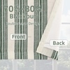 image:imageDriftaway Chris Linen Lined Valance Double Layer Thermal Insulated Room Darkening Blackout Window Valances 3 Inch Rod Pocket Vertical Striped Kitchen Valance for Bathroom 52 by 18 Inch Ivory Dark BlueLoden Green