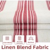 image:imageDriftaway Chris Linen Lined Valance Double Layer Thermal Insulated Room Darkening Blackout Window Valances 3 Inch Rod Pocket Vertical Striped Kitchen Valance for Bathroom 52 by 18 Inch Ivory Dark BlueRed